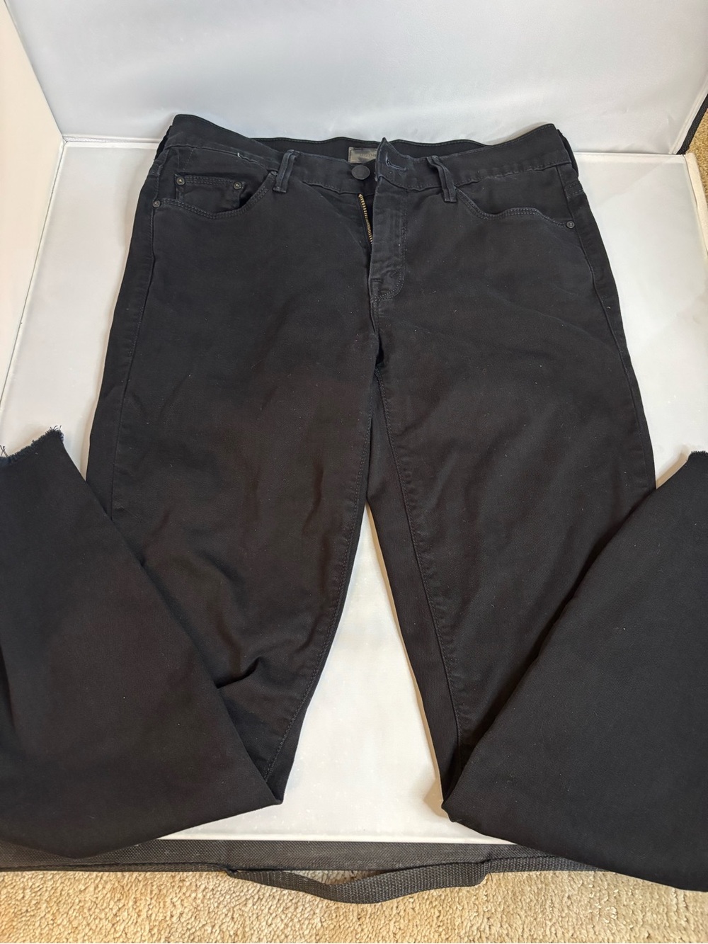 MOTHER Black Skinny Jeans size 27